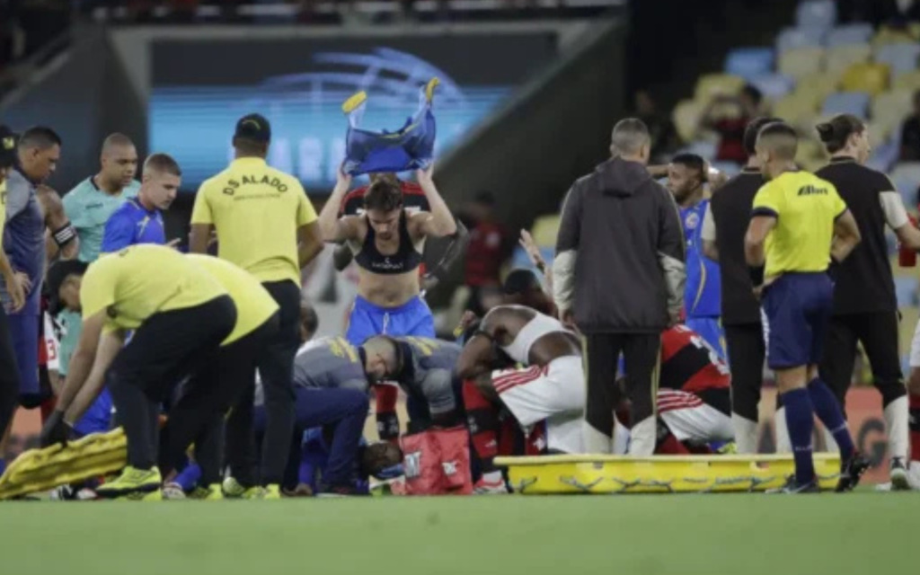 Sampaio Corrêa divulga boletim médico de Alexandre após convulsão no Maracanã