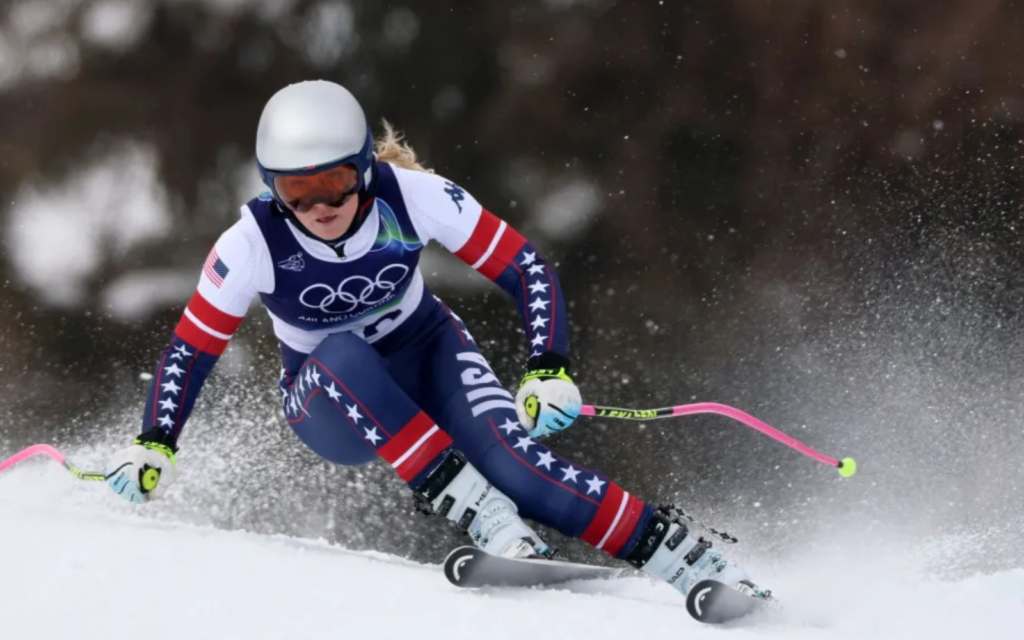Lindsey Vonn completa treino de downhill após grave lesão e mantém plano de competir em Cortina d’Ampezzo